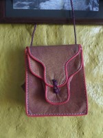 taška koža hand made ,rozmer 28 x 22 cm ,cez plece